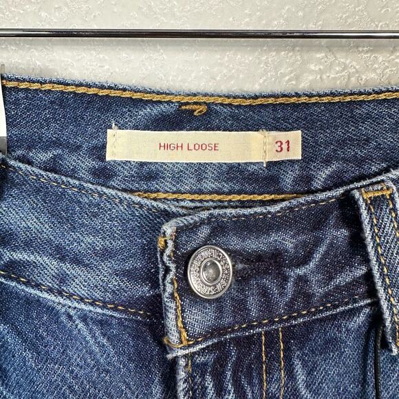 Levi's Premium NWT Womens High Loose Jeans in Lazy Sunday Wash Size 31 - Picture 5 of 14